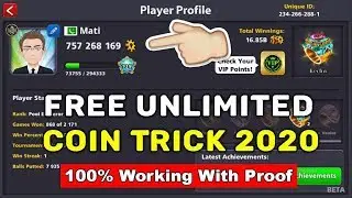 8 Ball Pool Free Unlimited Coin Trick 2020