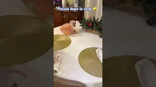 Come pulire il tavolo dopo la cena in 30 secondi ✨✨✨#shorts #cleaning #pulizia #casa #italia