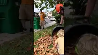 Satisfying leaf cleanup, fall cleanup with #milwaukeetools leaf blower