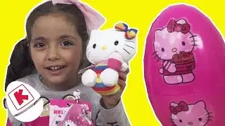 Hello Kitty Real Surprise Eggs Toys Opening - Princesses In Real Life | WildBrain Kiddyzuzuaa