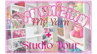 Organizing My Yarn +Studio Tour!🧶 #shortsfeed #smallbusiness #yarn #trending #tour #watch #shorts 