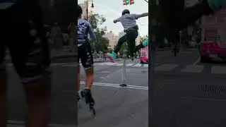 New York City in Slow-Mo on skates 🎥 @clope24 #nyc #skater
