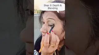 Eyeshadow Blending Tutorial ✨ Add Depth & Highlights for Flawless Eyes | #Shorts #ChiBeautyHub