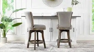 Henry 26&rdquo; Armless Swivel Counter Height Bar Stool by Jennifer Taylor Home, 81042