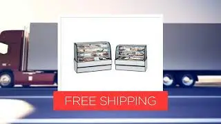 Federal Industries CGR7748 Curved Glass Refrigerated Bakery Case