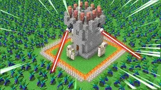 1000 Zombies Vs Best Defence base in Minecraft Hindi..😱 @DashEmpireOG