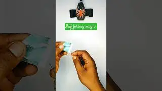 Money Folding Magic Tricks 💯😱😨, How to fold note without touch #shorts