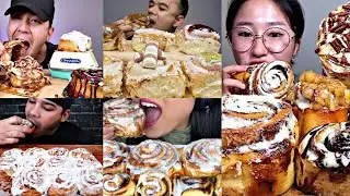 EATING CINNAMON ROLLS 🥐DESSERT //MUKBANG COMPILATION 