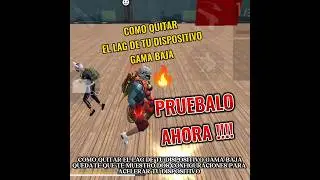 COMO QUITAR EL LAG DE TU DISPOSITIVO GAMA BAJA #freefire #quitarlag