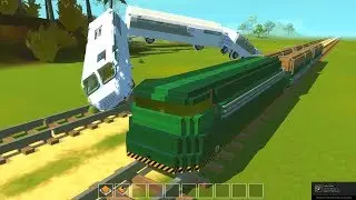 Scrap Mechanic. ГОНКИ ПОЕЗДОВ. Финал. Настоящая драма!/Race of trains p.2