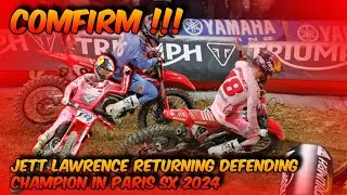Jett Lawrence Confirmed Defending Champion in Paris Supercross 2024, Along with Hunter, Webb, Vialle