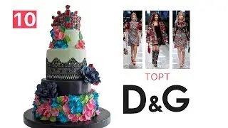 Украшение торта. Торт в стиле Dolce&Gabbana / D&G inspired Cake. Cake Decorating