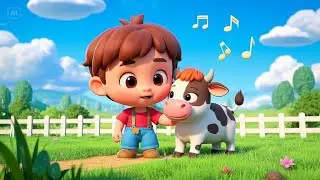 Baby Cow Says Moo Moo Moo | Fun Animal Nursery Rhyme | Educational Kids Songs