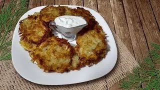 золотистые хрустящие драники - приготовить просто и быстро!