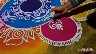 New year rangoli#viral video 