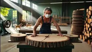 Watch a Master Craftsman Tell His Story// Rosewood Circular Coffee Table: A Master Craftsman's Touch
