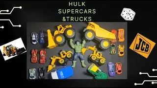 Hulk, JCB & Monster Trucks Lift Supercars | Ultimate Power Loading Challenge