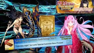 Try Double 𝓘𝓼𝓱𝓽𝓪𝓻 Summon & Claim Free Saber Artoria | 21M DL Campaign Banner | FGO NA
