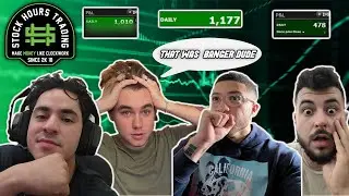 Stockhours Students Live Day Trading TSLA With Multiple Perspectives (Start To Finish)