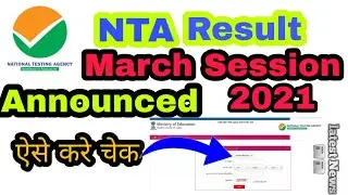 Jee main result 2021 March Session // jee main result march 2021