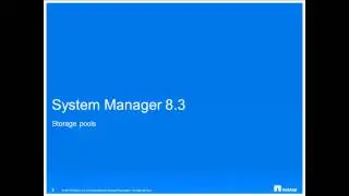 System Manager 8.3 Disk Summary and Flash Pool Aggregate Demo