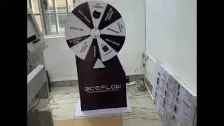 EcoFlow Spin & Win Wheel Printing in Lagos | Event Branding by RollupBanners.ng