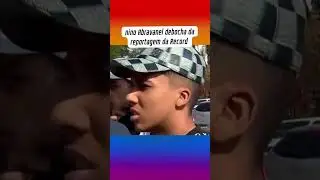 Nino Abravanel debocha da reportagem da Record