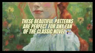 New Anne of Green Gables Impressionism cross-stitch patterns from Fruhling Designs! 😍