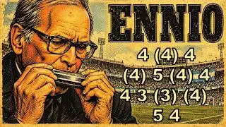 ENNIO MORRICONE, EL MUNDIAL ON HARMONICA ( CHROMATIC ), ARMÓNICA CROMÁTICA, TABS, GAITA DE BOCA, MUN
