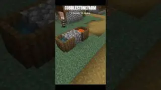 A cobblestone farm easy to build #tutorial #minecraft