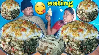 eating show | asmr eating indian village food | Delicious indian food rice vegetables eating