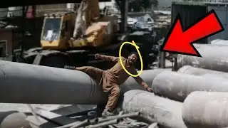 A Construction Site Incident Caught on Camera