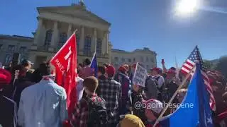 'Stop the Steal' Protesters Rally in Atlanta as State Certifies Election Results