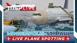 🔴 LIVE WINTER AIRPORT OPS W/ DEICING ACTION! ❄ MSP AIRPORT ❄ 1/10/26