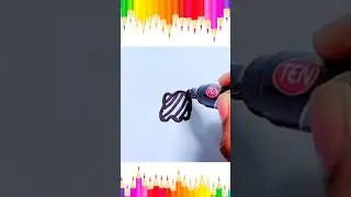 easy bow drawing🥰💙#shorts #easydrawing