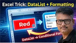 Simple Trick to Change Cell Colors Automatically | Data List + Conditional Formatting