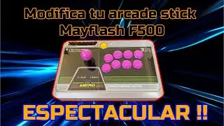 MOD ARCADE STICK MAYFLASH F500 (Inspirado en est&eacute;tica Sega Astro City)