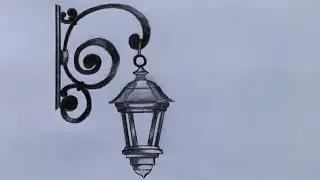 How To Draw a Lamp Sketch Easy for beginners | Step by Step |