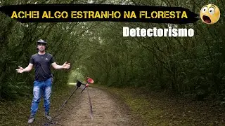 ACHEI ALGO ESTRANHO NA PEDRA DA FLORESTA COM DETECTOR DE METAIS