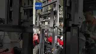 Forklift Attachment Demo: Adjustable Fork with Side Shift | BLANC-ELE #forkliftattachment #forklift