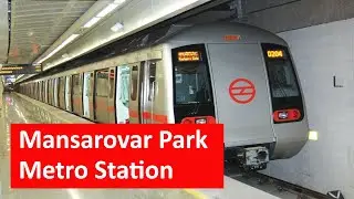 Mansarovar Park metro station - Platform, Parking, ATM, Facilities, Exit gates, First and Last Metro