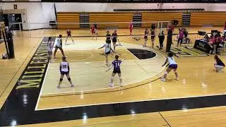 Millersville,  Game 2, horseshoe white vs CC purple, set 1