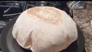 Perfect Fluffy(Qubus Pita Bread) Freshly Baked  Way Easier Just a few Simple Ingredients Have a Pita