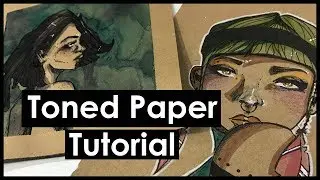How to Draw on Tan Toned Paper | Digistamp Coloring Tutorial