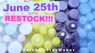 SLIME SHOP RESTOCK JUNE 25th!!!  SO MANY NEW SLIMES! FISHBOWL, FLOAM & MORE!!! I LOVE THESE SLIMES!!