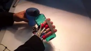 Soft Robotic Prosthetic Hand Demonstration (Fiber-Reinforced Actuators)