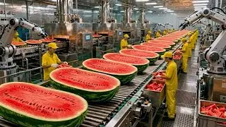 Inside a Watermelon Factory &ndash; An Incredible Automated Production Process