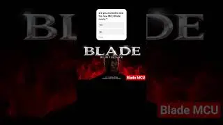 New Blade Movie #blade #shorts #marvel #mcu