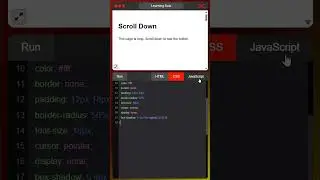 Back to Top Button | HTML CSS JavaScript