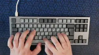Typing test - Keychron Q3 with lubed SP Star Meteor White V2 switches and PBT Cement keycaps